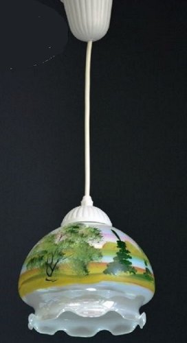 Светильник подвесной (Люстра) Мелодия Света Пейзаж 220В E27 Цветной картинка 